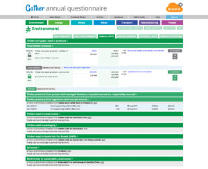 Gather reporting issue based questionnaire