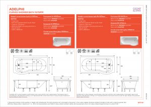 B&Q bathroom products specification guide