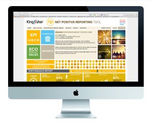 Kingfisher Net Positive branded reporting tool