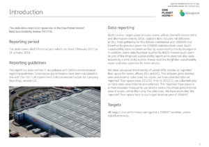 OPH at B&Q, Appendix detailed performance data 2018 Summary introduction page