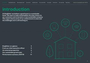 Kingfisher Sustainability Report 2017/18 example intro page