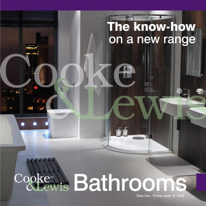 Cooke & Lewis Bathrooms 'Know-How' Brochure front cover