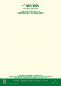 Deacons Stationery Letterhead