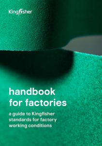 Kingfisher Asia Handbook for factories front cover, English version