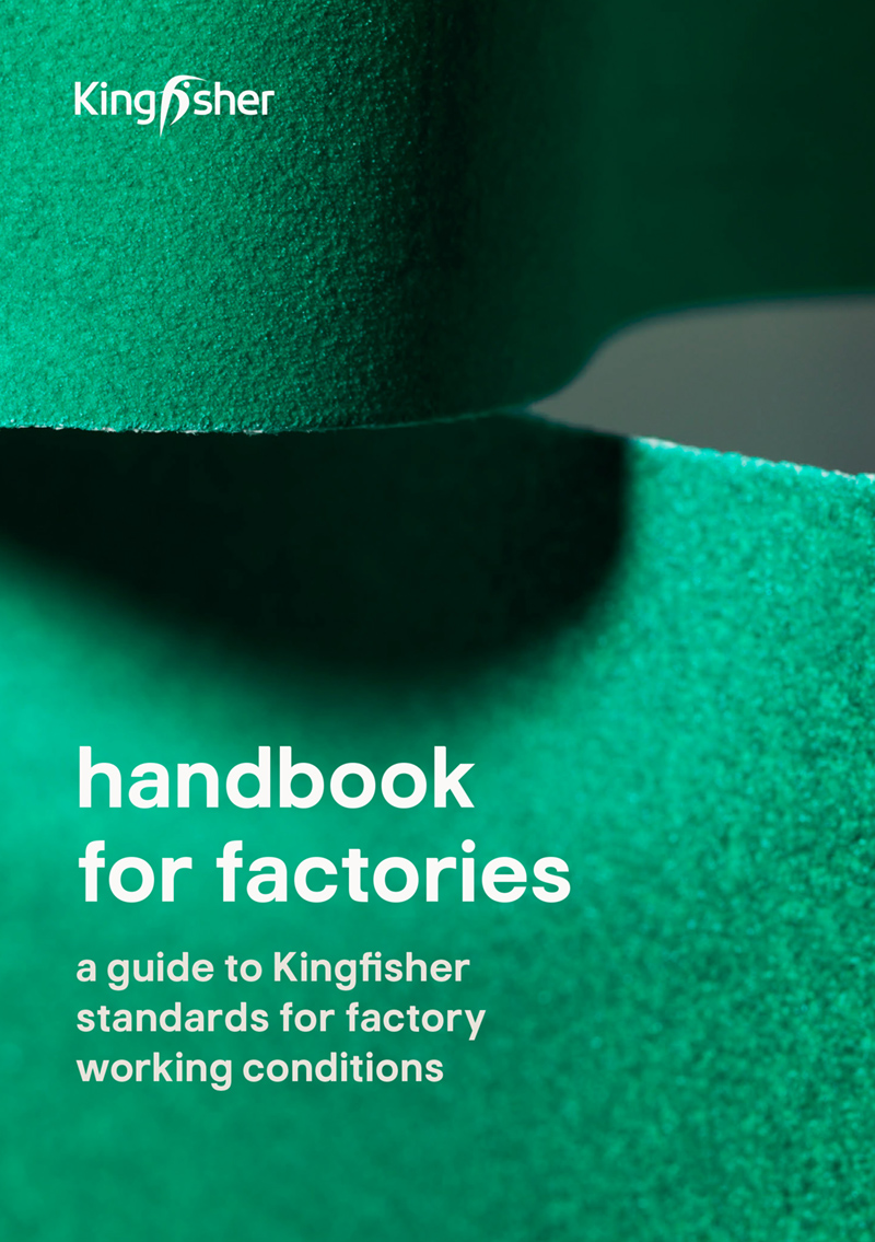 Kingfisher Asia Handbook for factories front cover, English version