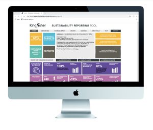 Kingfisher Sustainability Reporting Tool home page