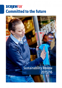 Screwfix Sustainability Review front