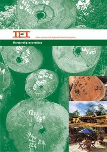 Tropical Forest Trust Membership Brochure