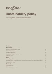 Kingfisher All sustainability policies English