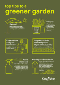 Kingfisher Sustainable Top Tips Garden A4 poster 1