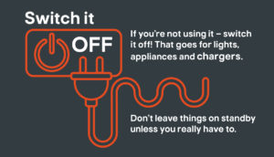 Kingfisher Top Tips Saving Energy "Switch-Off" asset.