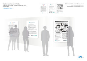 'Bedrooms of London' exhibition schematic