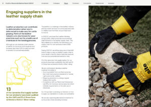 Kingfisher 'Our Home, Our World' RB Report 2021 Leather supply chain