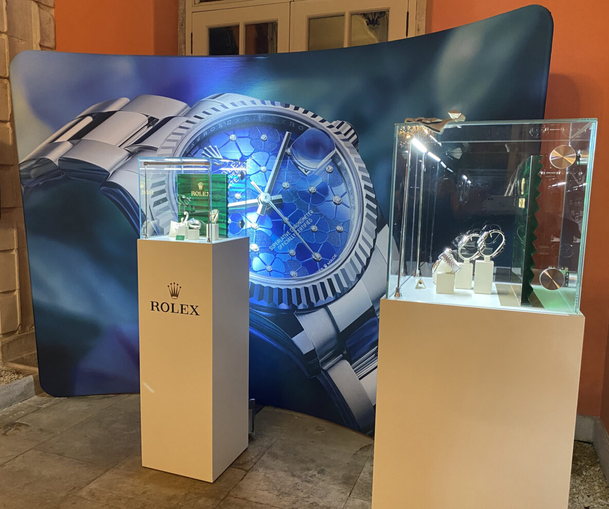 Rolex Deacons event 2022 in-situ end display 2