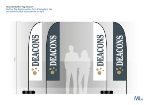 Deacons Event Feather flags