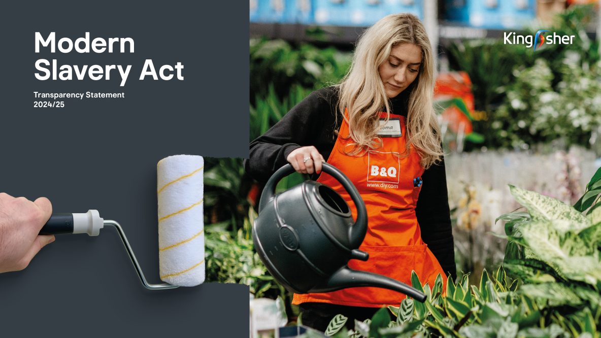 Kingfisher Modern Slavery Act statement 2024-25 cover