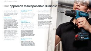 Kingfisher Responsible Business Report 2025-26 sample page
